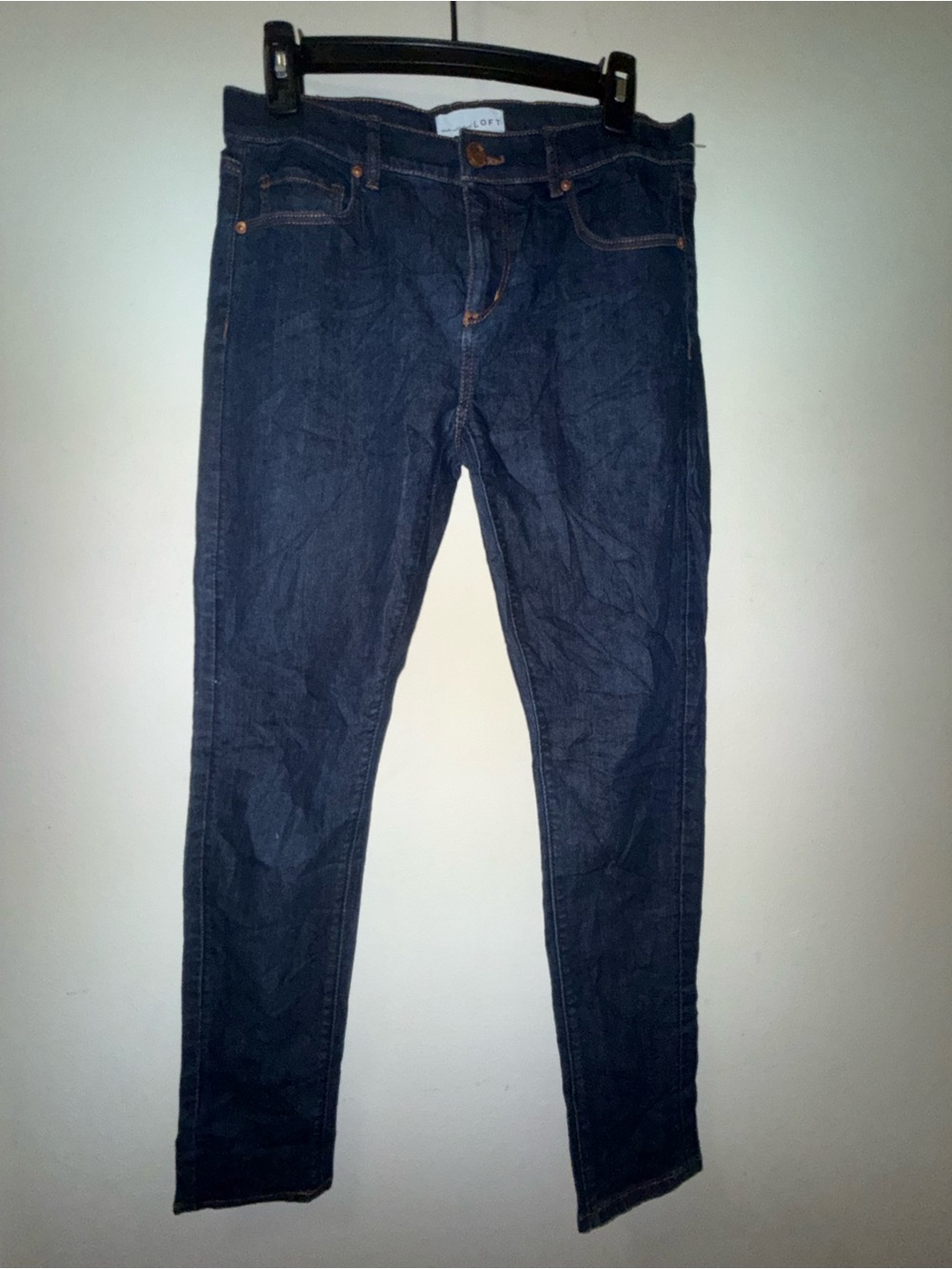 LOFT Women's Dark Indigo Skinny Jeans